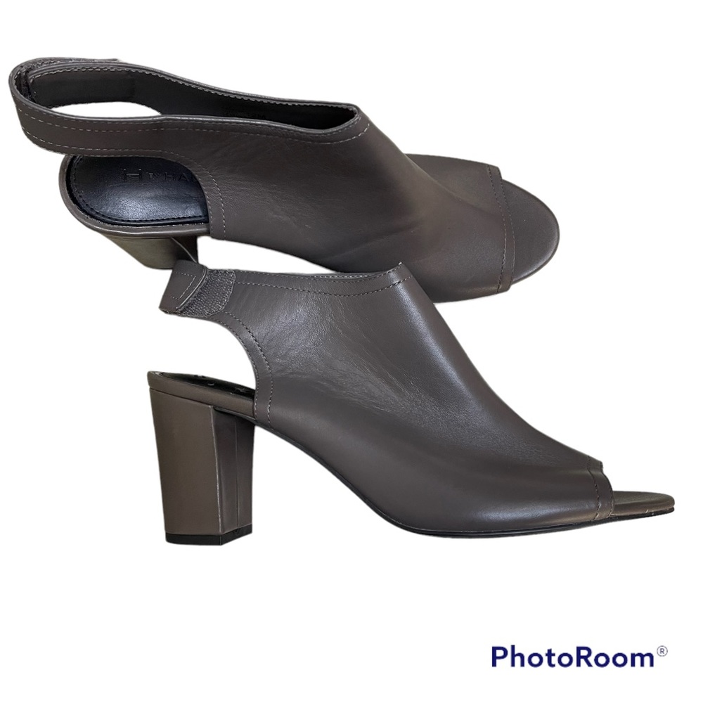 H by Halston Linda Gray Peep Toe Ankle Boots Size 12